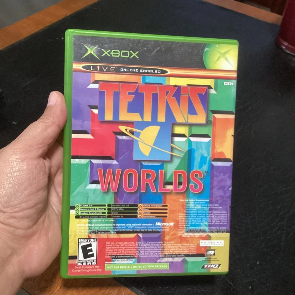 Star Wars The Clone Wars Tetris Worlds Combo Microsoft Xbox Original OG Bundle